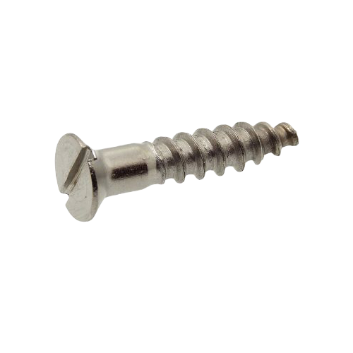 Slotted Countersunk Head Wood Screw - Stainless Steel