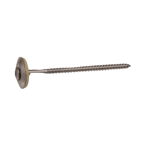 Six Lobes Raised Countersunk Head Screw + Epdm Washer Ø 15 - Stainless Steel