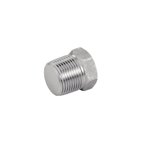 Male Hexagonal Cap Npt 3000 Lbs Unions With Threaded Ends