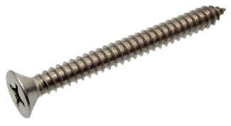 Phillips Cross Recessed Countersunk Head Self Tapping Screw - Stainless Steel