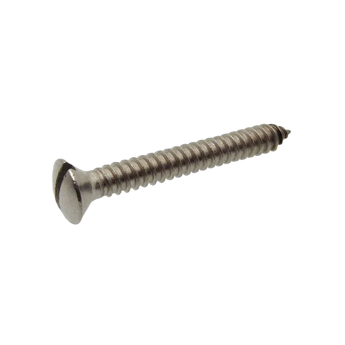 Slotted Raised Countersunk Head  Tapping Screw - Stainless Steel`
