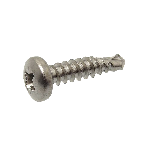 Self Drilling Screw Pozidriv Cross Recess Pan Head - Stainless Steel