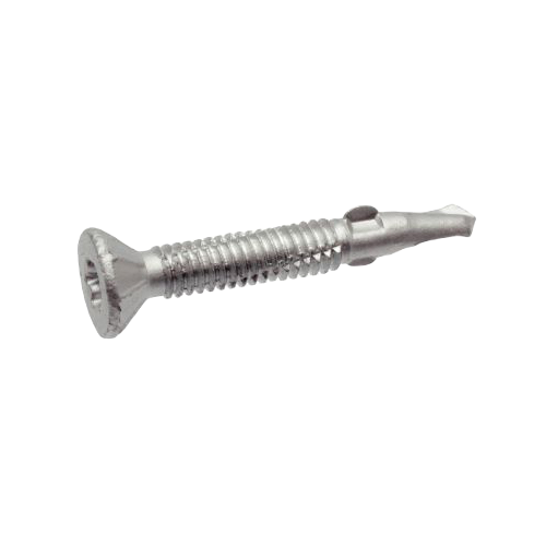 Six Lobes Countersunk Head Serrated Self-Drilling Screw With Winglets Point 5- Steel And Stainless Steel