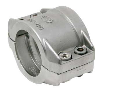 Coupler With 2 Half Parts And 4 Bolts Safety Clamps