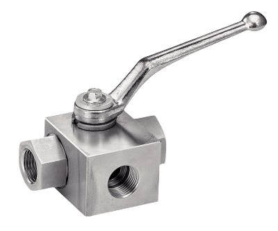 3 Ways High Pressure Ball Valve - Reduced Bore - Bsp Threaded
