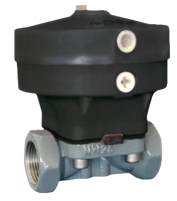 Diaphragm Valve Pneumatically Operated With Threaded Socckets