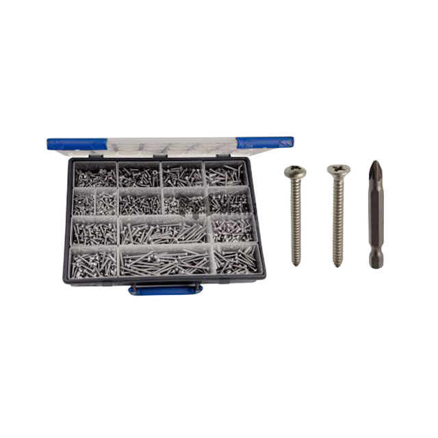 Set Of Pozidriv Self Drilling Screws + Bits