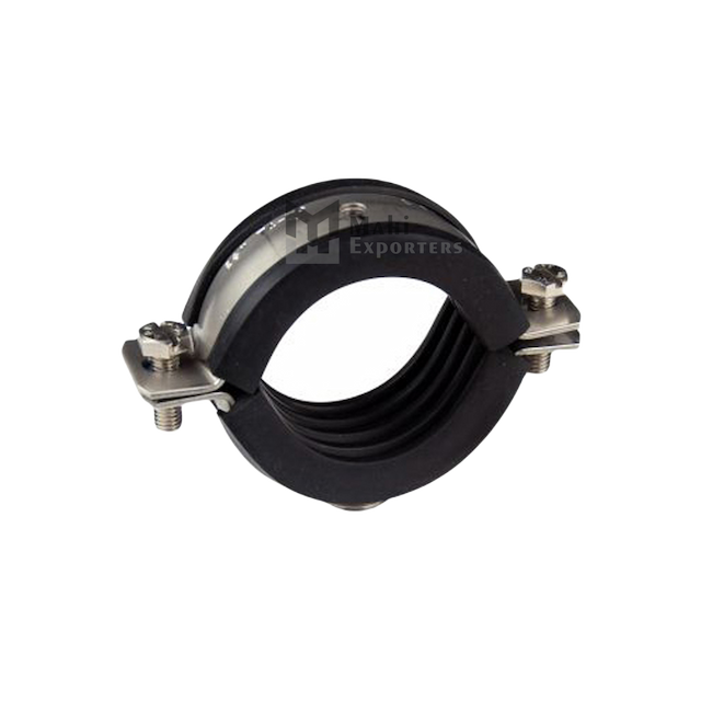 Round Pipe Holder With Rubber Protection, Heavy Type  Supportage